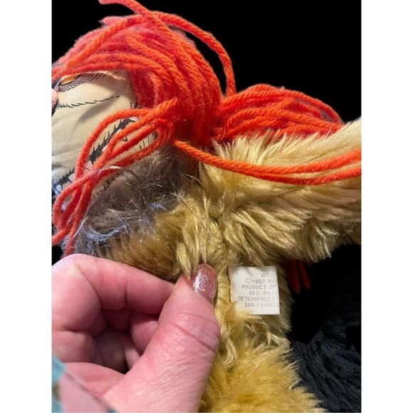 Wild Things Kids Orange Where the Wild Things Are Sipi 1980s Plush Toy - Picture 6 of 12